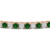 Load image into Gallery viewer, Tennis-Diamond-Bracelet-4-Carat-In-Rose-Gold-FDBRC8635ROGEMGRANGLE5-4.00_20CT-NL-RG