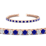 Load image into Gallery viewer, Tennis-Diamond-Bracelet-4-Carat-In-Rose-Gold-FDBRC8635ROGSABLANGLE2-4.00_20CT-NL-RG
