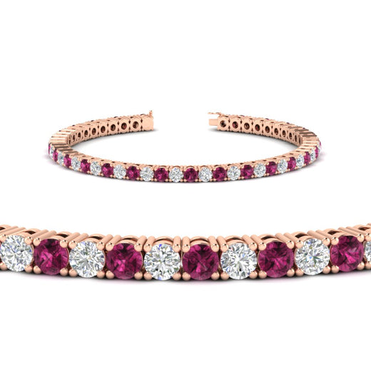 Tennis-Diamond-Bracelet-4-Carat-In-Rose-Gold-FDBRC8635ROGSADRPIANGLE2-4.00_20CT-NL-RG
