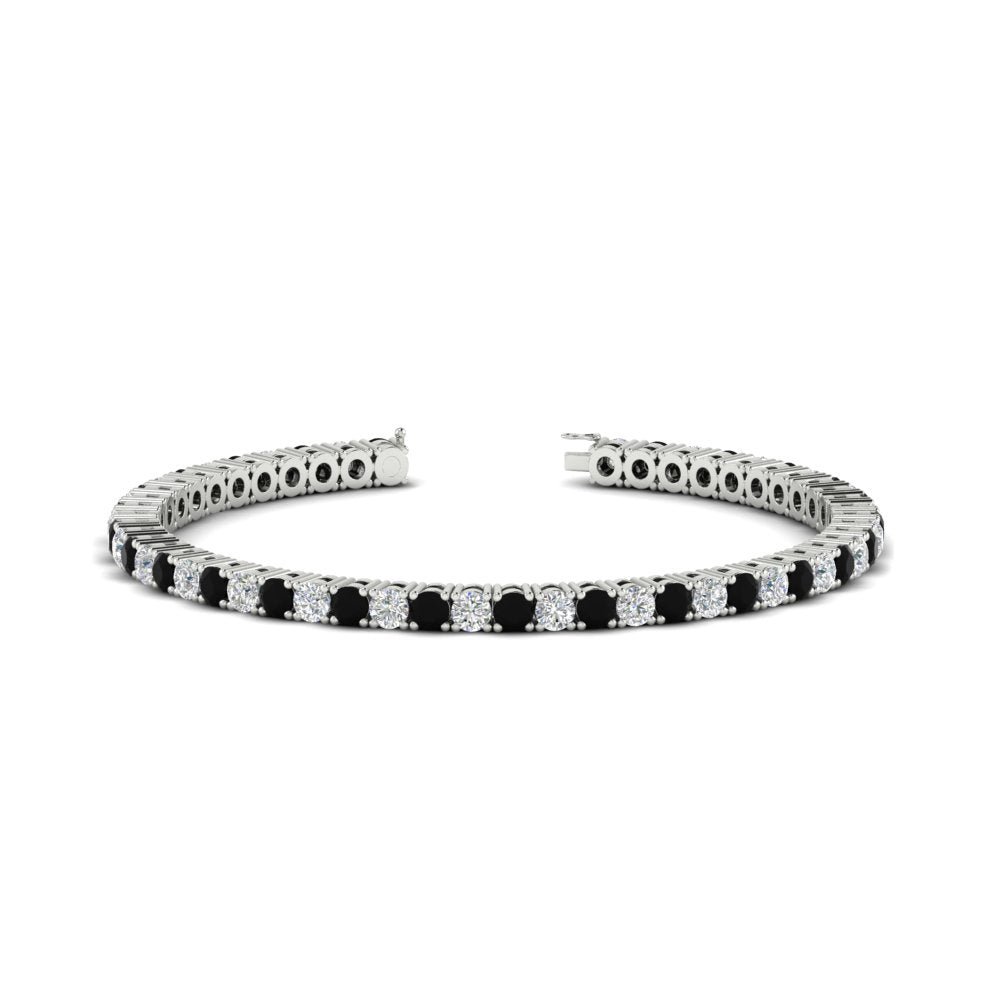 Tennis-Diamond-Bracelet-4-Carat-In-White-Gold-FDBRC8635ROGBLACK-4.00_CT-NL-WG