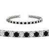 Load image into Gallery viewer, Tennis-Diamond-Bracelet-4-Carat-In-White-Gold-FDBRC8635ROGBLACKANGLE2-4.00_CT-NL-WG