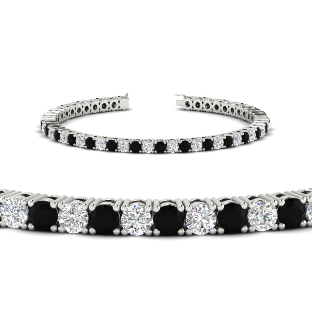 Tennis-Diamond-Bracelet-4-Carat-In-White-Gold-FDBRC8635ROGBLACKANGLE2-4.00_CT-NL-WG