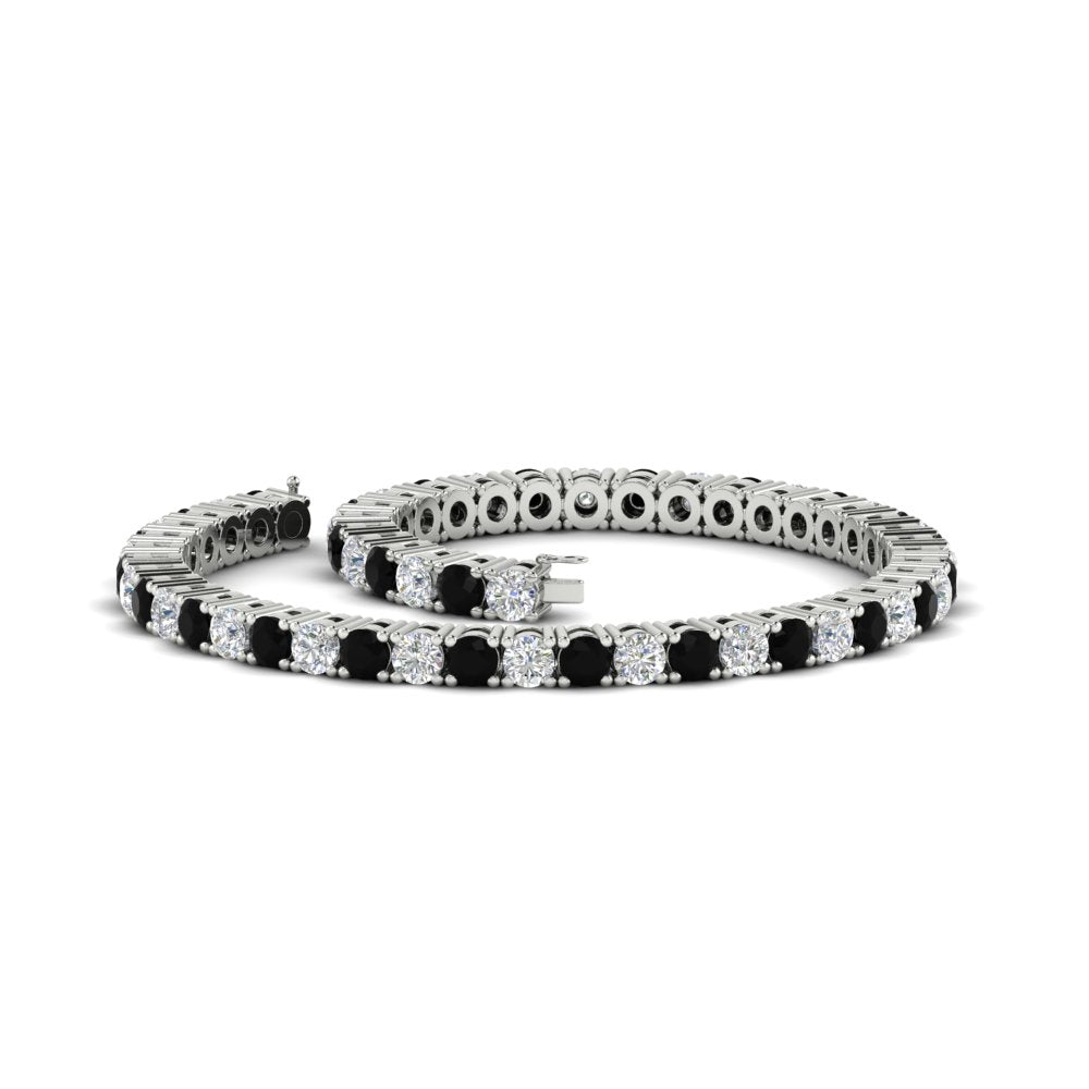 Tennis-Diamond-Bracelet-4-Carat-In-White-Gold-FDBRC8635ROGBLACKANGLE4-4.00_CT-NL-WG