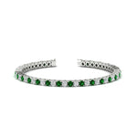 Load image into Gallery viewer, Tennis-Diamond-Bracelet-4-Carat-In-White-Gold-FDBRC8635ROGEMGR-4.00_CT-NL-WG

