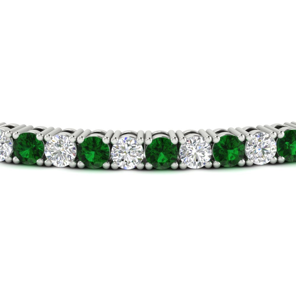 Tennis-Diamond-Bracelet-4-Carat-In-White-Gold-FDBRC8635ROGEMGRANGLE5-4.00_CT-NL-WG