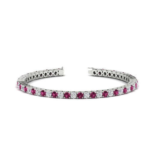 Tennis-Diamond-Bracelet-4-Carat-In-White-Gold-FDBRC8635ROGSADRPI-4.00_CT-NL-WG