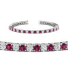 Load image into Gallery viewer, Tennis-Diamond-Bracelet-4-Carat-In-White-Gold-FDBRC8635ROGSADRPIANGLE2-4.00_CT-NL-WG
