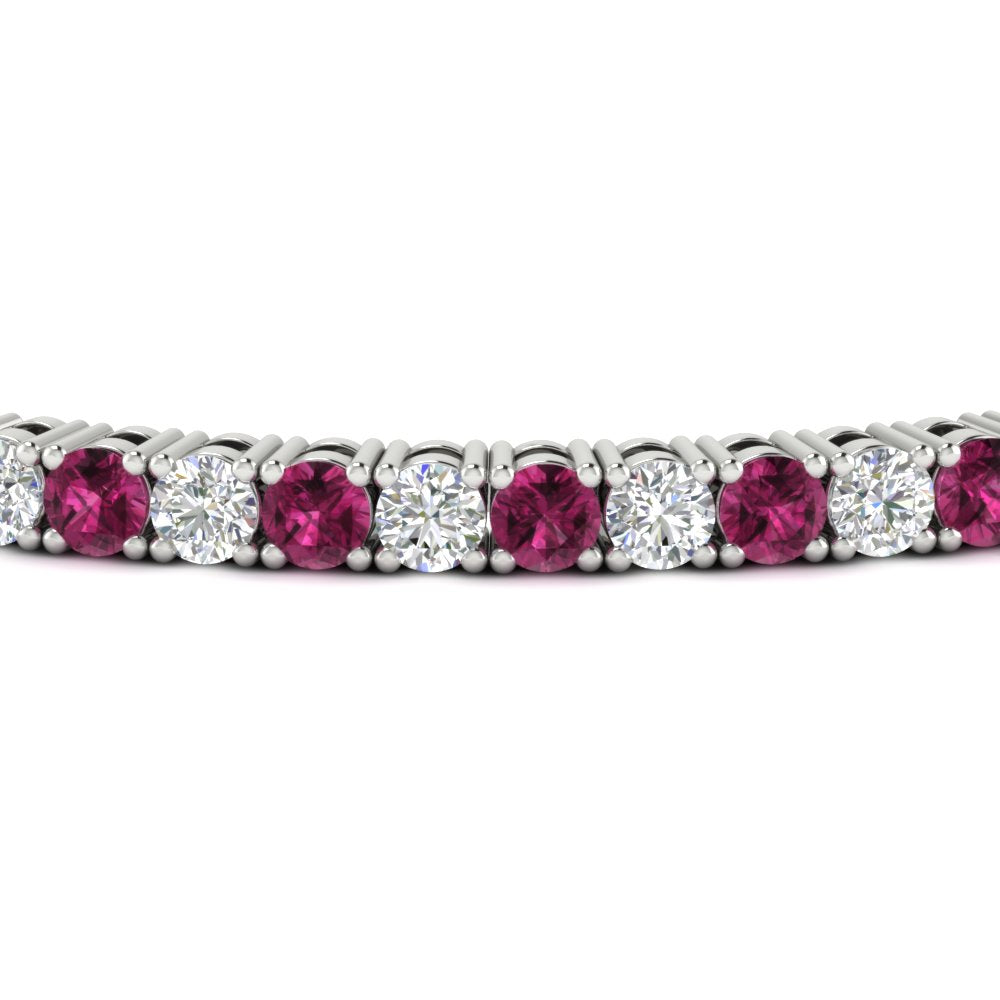 Tennis-Diamond-Bracelet-4-Carat-In-White-Gold-FDBRC8635ROGSADRPIANGLE5-4.00_CT-NL-WG