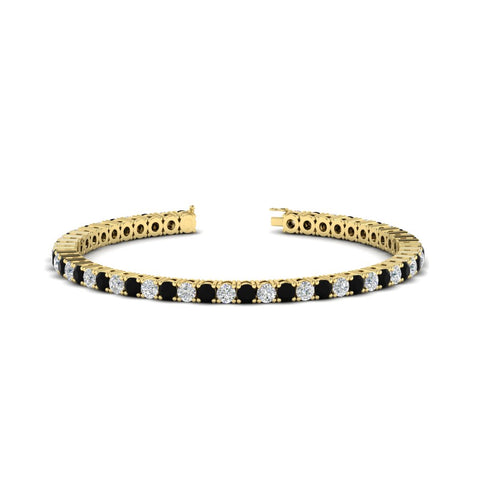 Tennis-Diamond-Bracelet-4-Carat-In-Yellow-Gold-FDBRC8635ROGBLACK-4.00_CT-NL-YG