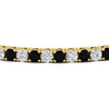 Load image into Gallery viewer, Tennis-Diamond-Bracelet-4-Carat-In-Yellow-Gold-FDBRC8635ROGBLACKANGLE5-4.00_CT-NL-YG