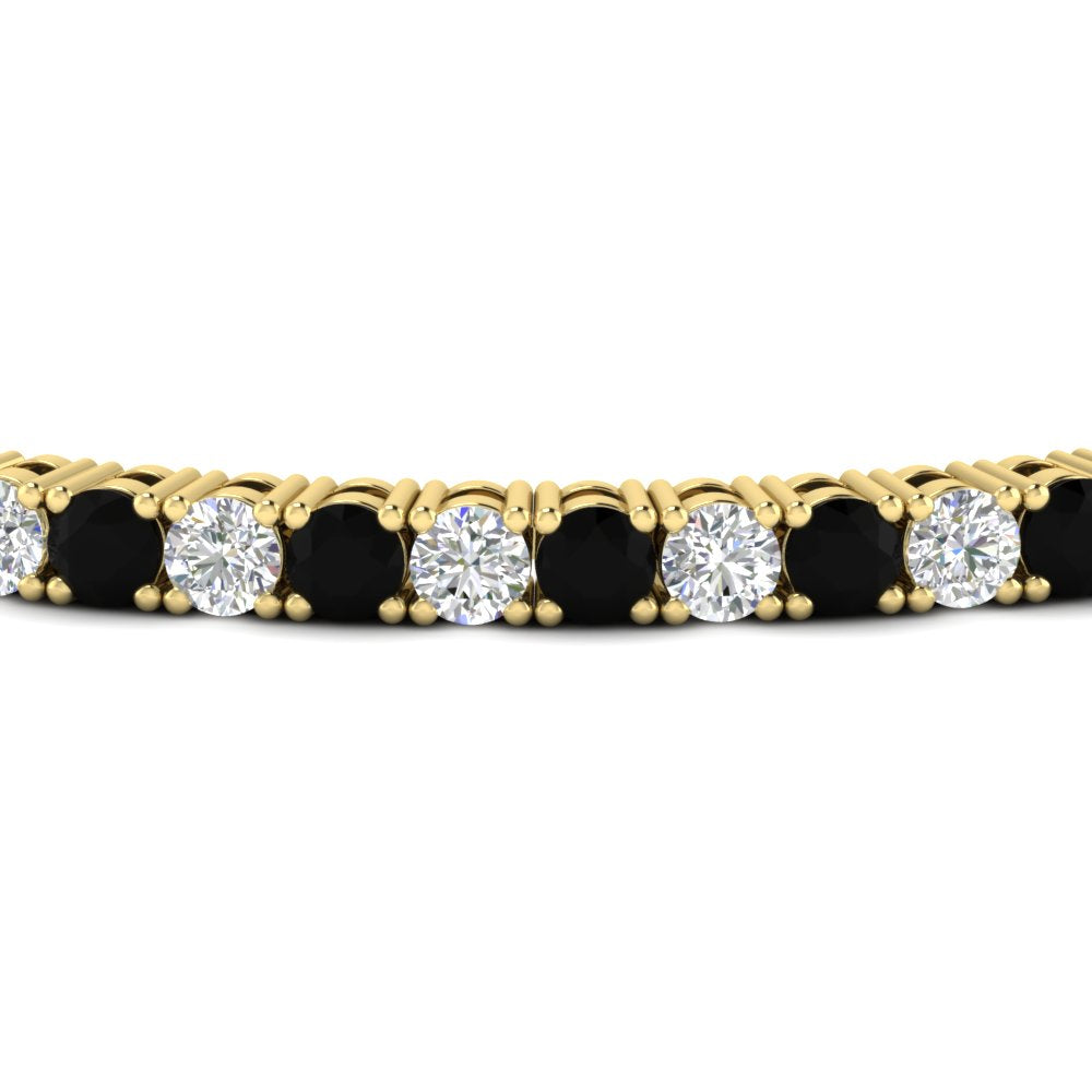 Tennis-Diamond-Bracelet-4-Carat-In-Yellow-Gold-FDBRC8635ROGBLACKANGLE5-4.00_CT-NL-YG