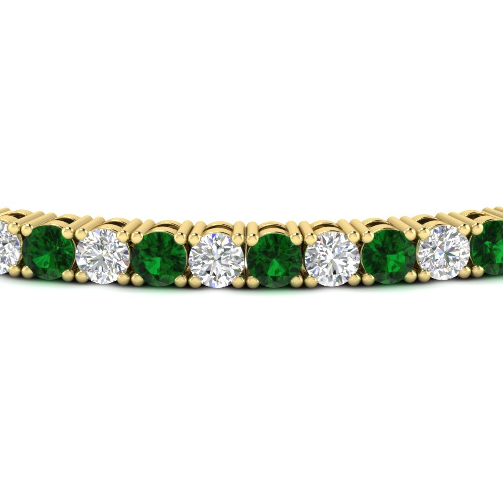 Tennis-Diamond-Bracelet-4-Carat-In-Yellow-Gold-FDBRC8635ROGEMGRANGLE5-4.00_CT-NL-YG