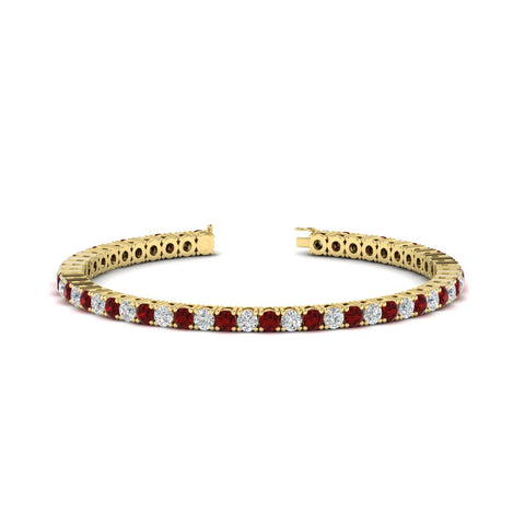 Tennis-Diamond-Bracelet-4-Carat-In-Yellow-Gold-FDBRC8635ROGRUDR-4.00_CT-NL-YG
