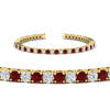 Load image into Gallery viewer, Tennis-Diamond-Bracelet-4-Carat-In-Yellow-Gold-FDBRC8635ROGRUDRANGLE2-4.00_CT-NL-YG