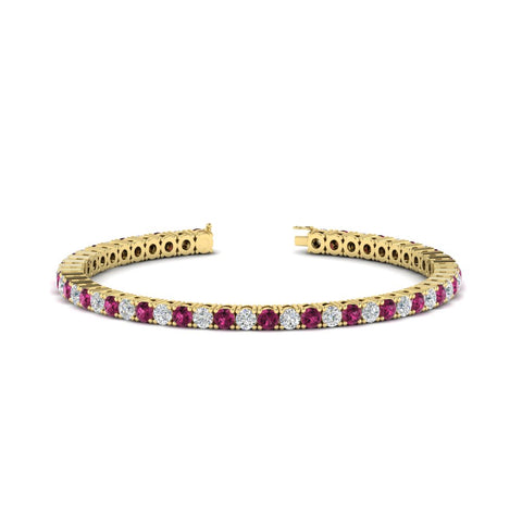 Tennis-Diamond-Bracelet-4-Carat-In-Yellow-Gold-FDBRC8635ROGSADRPI-4.00_CT-NL-YG