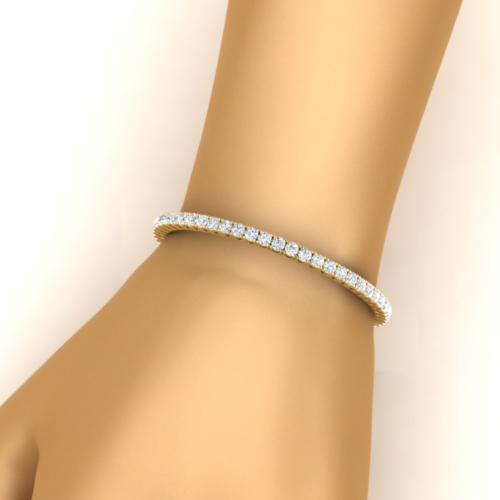 Tennis-Diamond-Bracelet-4-Carat-In-Yellow-Gold-FDBRC8635ROHAND-4.00_20CT-NL-YG