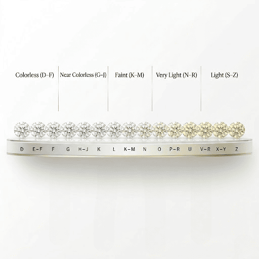The GIA Diamond Color Scale