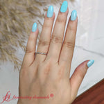 Load image into Gallery viewer, thin-space-out-stackable-diamond-band-with-pink-sapphire-in-white-gold-FDEWB9437-720
