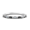 Load image into Gallery viewer, Thin-Stacking-Vintage-Wedding-Ring-with-black-diamond-in-white-gold-FD9489BGBLACK-NL-WG.jpg
