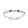 Load image into Gallery viewer, Thin-Stacking-Vintage-Wedding-Ring-with-black-diamond-in-white-gold-FD9489BGBLACK-NL-WG.jpg
