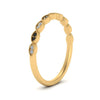 Load image into Gallery viewer, Thin-Stacking-Vintage-Wedding-Ring-with-black-diamond-in-yellow-gold-FD9489BGBLACK-NL-YG.jpg