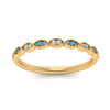Load image into Gallery viewer, Thin-Stacking-Vintage-diamond-Wedding-Ring-with-blue-topaz-in-yellow-gold-FD9489BGICBLTO-NL-YG.jpg