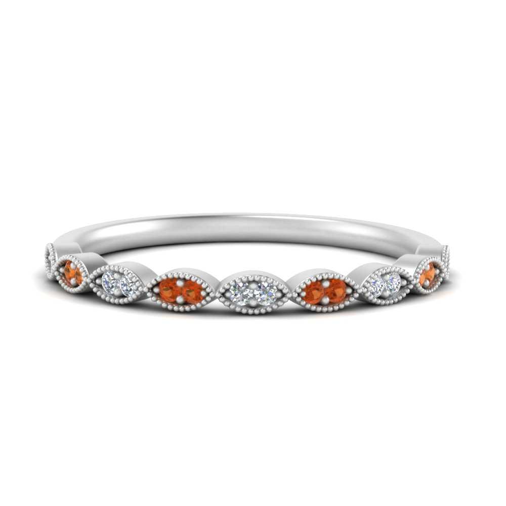 Thin-Stacking-Vintage-diamond-Wedding-Ring-with-orange-sapphire-in-white-gold-FD9489BGSAOR-NL-WG.jpg