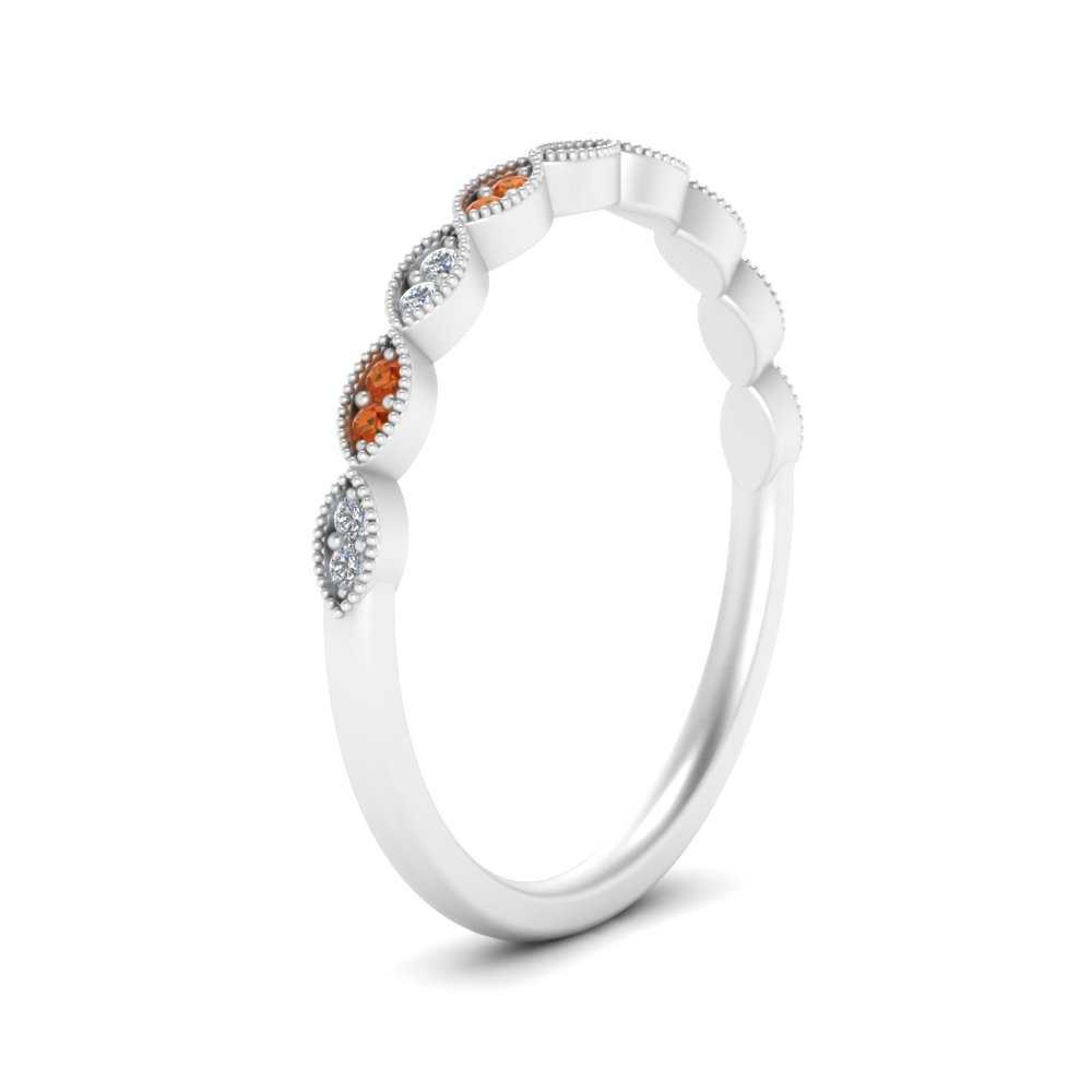 Thin-Stacking-Vintage-diamond-Wedding-Ring-with-orange-sapphire-in-white-gold-FD9489BGSAOR-NL-WG.jpg