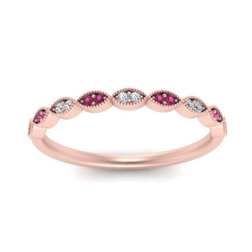 Thin-Stacking-Vintage-diamond-Wedding-Ring-with-pink-sapphire-in-rose-gold-FD9489BGSADRPI-NL-RG.jpg