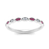 Load image into Gallery viewer, Thin-Stacking-Vintage-diamond-Wedding-Ring-with-pink-sapphire-in-white-gold-FD9489BGSADRPI-NL-WG.jpg