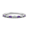 Load image into Gallery viewer, Thin-Stacking-Vintage-diamond-Wedding-Ring-with-purple-topaz-in-white-gold-FD9489BGVITO-NL-WG.jpg