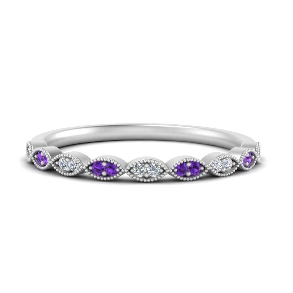Thin-Stacking-Vintage-diamond-Wedding-Ring-with-purple-topaz-in-white-gold-FD9489BGVITO-NL-WG.jpg