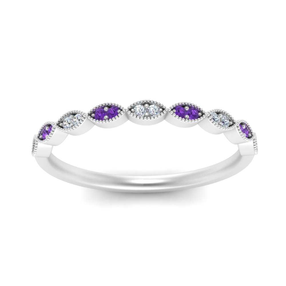 Thin-Stacking-Vintage-diamond-Wedding-Ring-with-purple-topaz-in-white-gold-FD9489BGVITO-NL-WG.jpg