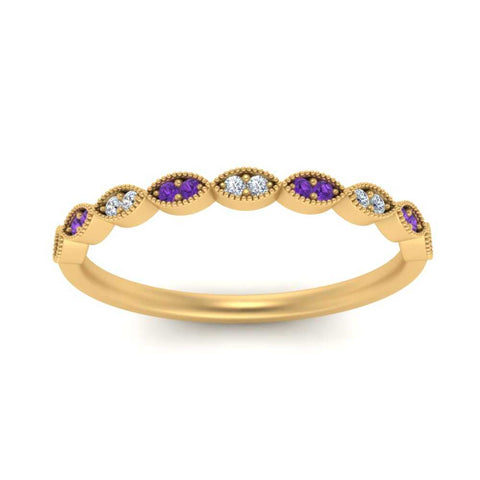 Thin-Stacking-Vintage-diamond-Wedding-Ring-with-purple-topaz-in-yellow-gold-FD9489BGVITO-NL-YG.jpg