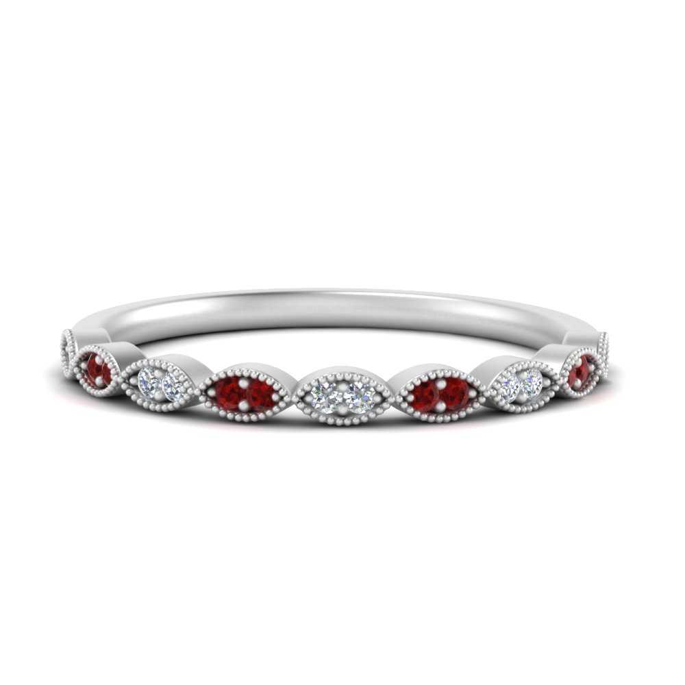 Thin-Stacking-Vintage-diamond-Wedding-Ring-with-ruby-in-white-gold-FD9489BGRUDR-NL-WG.jpg