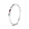 Load image into Gallery viewer, Thin-Stacking-Vintage-diamond-Wedding-Ring-with-ruby-in-white-gold-FD9489BGRUDR-NL-WG.jpg