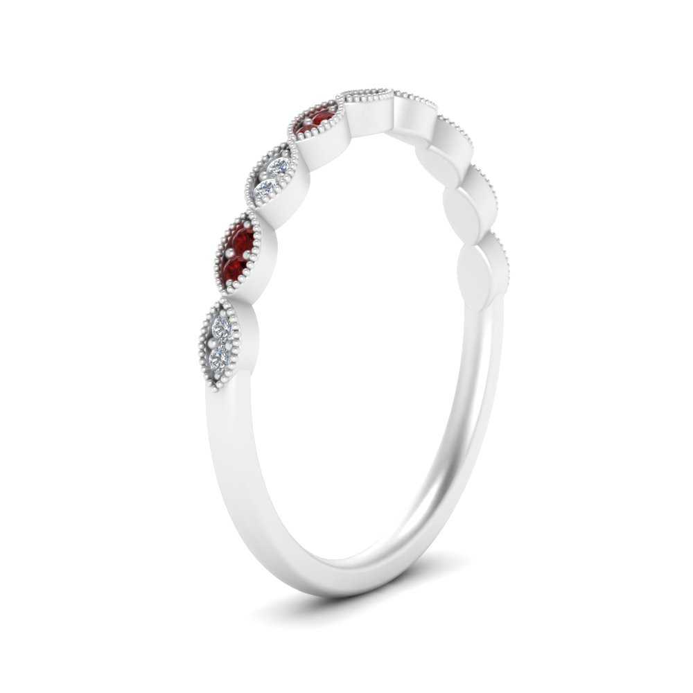 Thin-Stacking-Vintage-diamond-Wedding-Ring-with-ruby-in-white-gold-FD9489BGRUDR-NL-WG.jpg