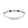 Load image into Gallery viewer, Thin-Stacking-Vintage-diamond-Wedding-Ring-with-ruby-in-white-gold-FD9489BGRUDR-NL-WG.jpg
