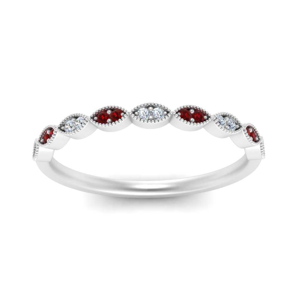 Thin-Stacking-Vintage-diamond-Wedding-Ring-with-ruby-in-white-gold-FD9489BGRUDR-NL-WG.jpg