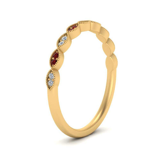 Thin-Stacking-Vintage-diamond-Wedding-Ring-with-ruby-in-yellow-gold-FD9489BGRUDR-NL-YG.jpg