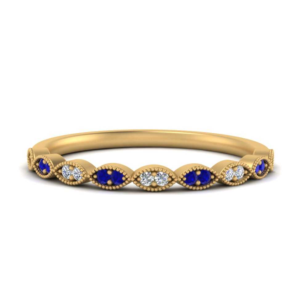 Thin-Stacking-Vintage-diamond-Wedding-Ring-with-sapphire-in-yellow-gold-FD9489BGSABL-NL-YG.jpg