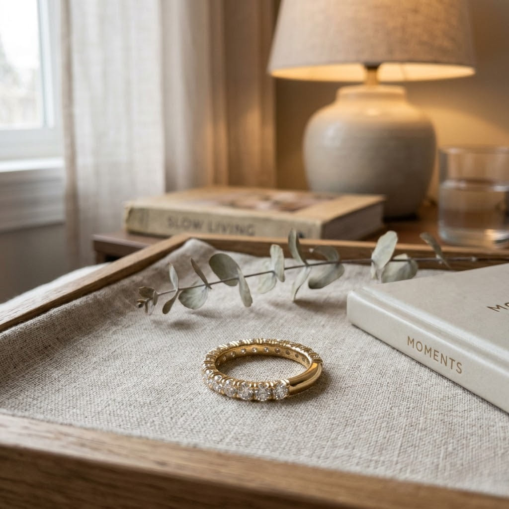Three-Quarter Eternity Band
