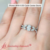 Load image into Gallery viewer, Lab Grown Oval Cut Twisted Split Vine Engagement Ring