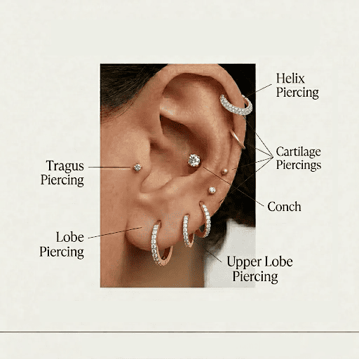 Understanding Ear Anatomy for Earring Stacking — In Short
