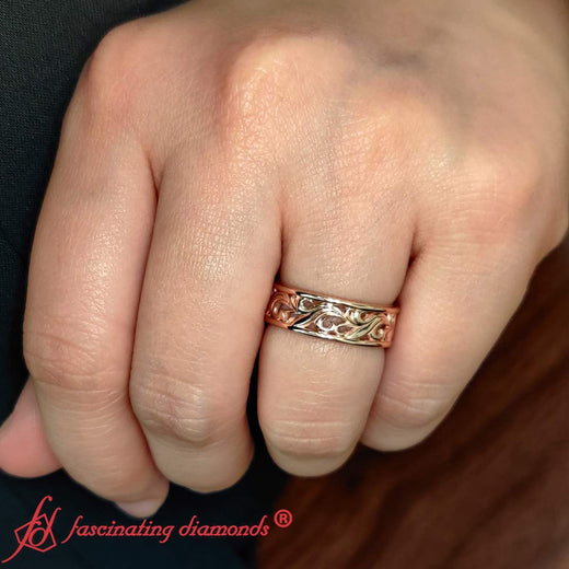 Filigree Women Wedding Band