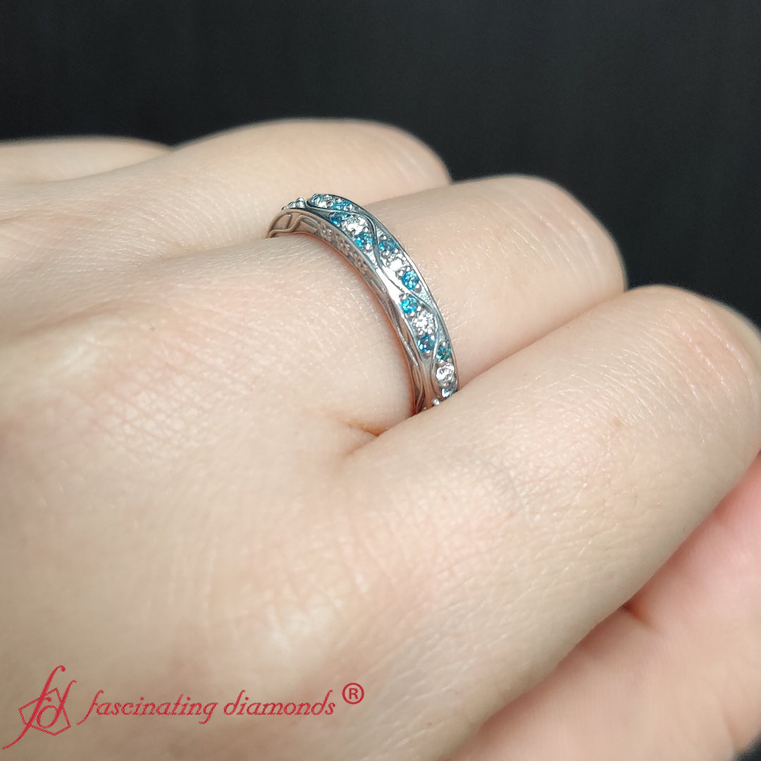 VintageLookingPaveLabDiamondRingWithBlueTopazIn18kWhiteGold-FDENS3543B-2