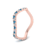 Load image into Gallery viewer, Wave-diamond-eternity-ring-with-blue-topaz-in-FD124152BGICBLTO-NL-RG
