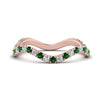 Load image into Gallery viewer, Wave-diamond-eternity-ring-with-emerald-in-FD124152BGEMGR-NL-RG