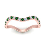 Load image into Gallery viewer, Wave-diamond-eternity-ring-with-emerald-in-FD124152BGEMGR-NL-RG
