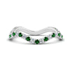 Load image into Gallery viewer, Wave-diamond-eternity-ring-with-emerald-in-FD124152BGEMGR-NL-WG